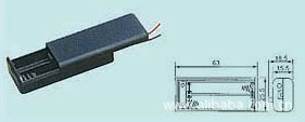 【电池盒5号2节带盖 电池盒五号两节带盖】价格,厂家,图片,电池配件及材料,达成电子(销售部)-